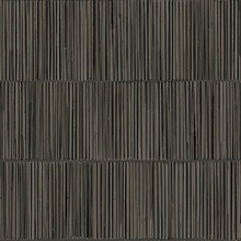 Aspen Charcoal Natural Stripe Wallpaper