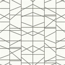 Black Modern Perspective Geometric Wallpaper