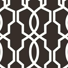 Black &amp; White Hourglass Trellis Geometric Wallpaper