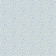 Bleu Bisque Small Sprig Leaf Cossette Wallpaper