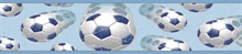 Blue Beckham Blue Soccer Ball Motion Border