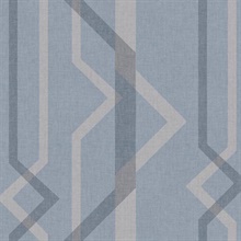 Blue Shape Shifter Geometric Wallpaper