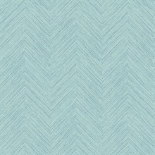 Caladesi Aqua Faux Textured Linen Wallpaper