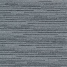 Calloway Slate Grey Horizontal Stripes Commercial Wallpaper