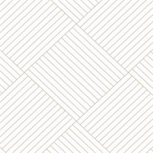 Gold Twisted Tailor Geometric Wallpaper