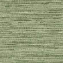 Green Faux Grasscloth Wallpaper