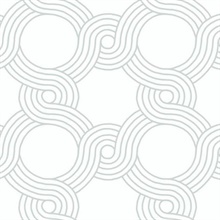 Grey The Twist Geometric Wallpaper