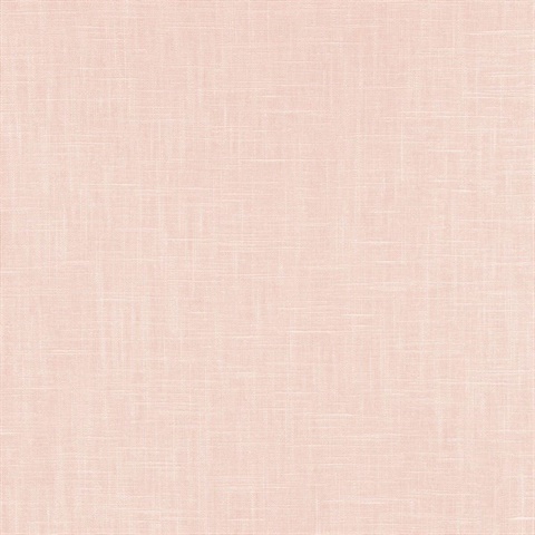 Indie Faux Textured Linen Light Pink Wallpaper