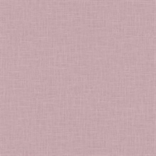 Indie Faux Textured Linen Purple Wallpaper