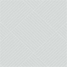Light Grey Twisted Tailor Geometric Wallpaper