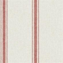 Linette Red Fabric Stripe