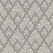 Panama Geometric Grey Wallpaper