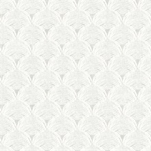 Santiago Grey Scalloped Shells Wallpaper