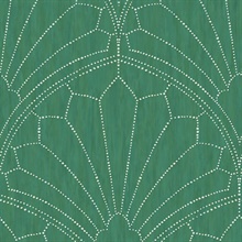Scallop Green Wallpaper