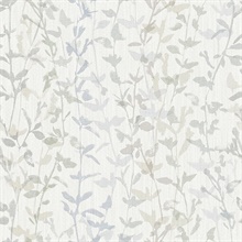 Scott Living Thea Grey Floral Trail Non Woven Unpasted Wallpaper