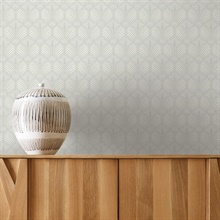 AC9181 | Light Grey Craftsman Textured Geometric Wallpaper