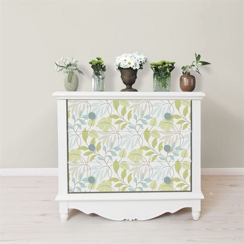 Blue And Green Meadow Peel And Stick Wallpaper | NUW1657