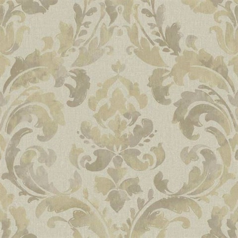 Iridescent Framed Damask