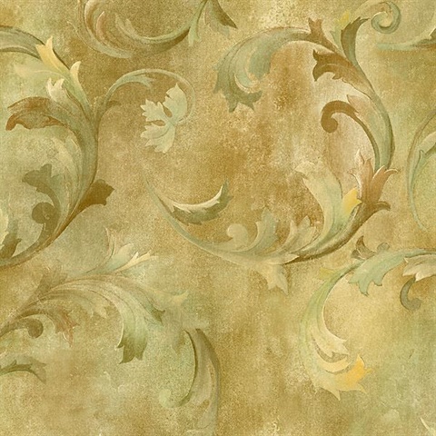 Gold Textured Scroll