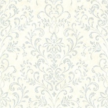 Presley Blue Country Damask | CTR663414