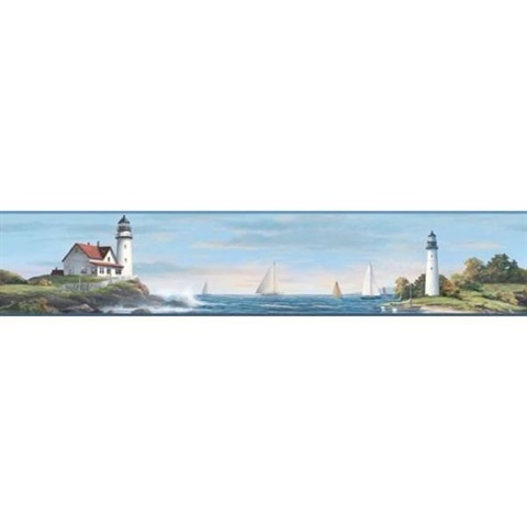 Sailing Lighthouse Border