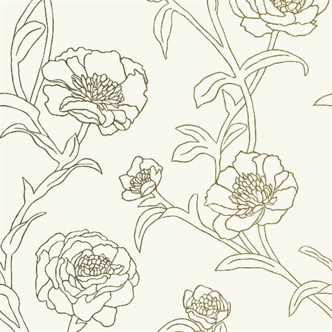 Peonies Gold Leaf | PE042