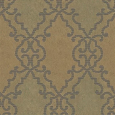 Bernaud Copper Persian Diamond Wallpaper