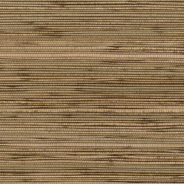 Brown Grasscloth | 488-401 | Natural Brown Grasscloth Wallpaper