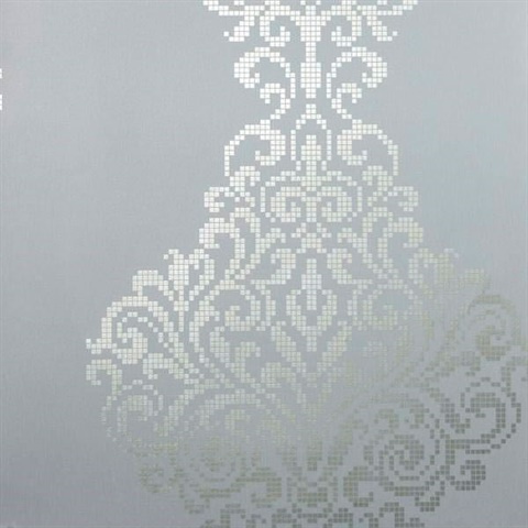 Lux Pewter Metallic Damask