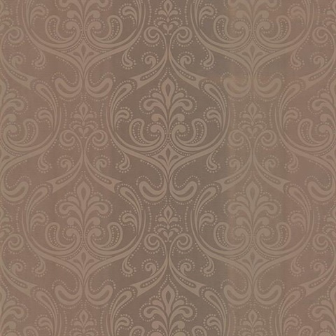 Anastaise Copper Ogee Damask