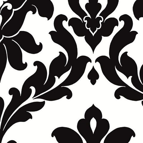 Black & White Damask