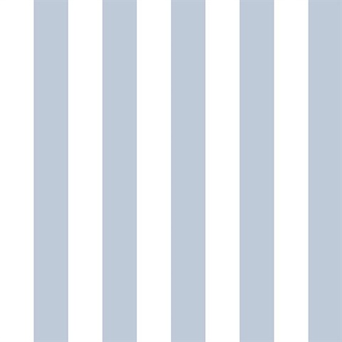 Baby Blue & White Stripe Wallpaper | CS33912