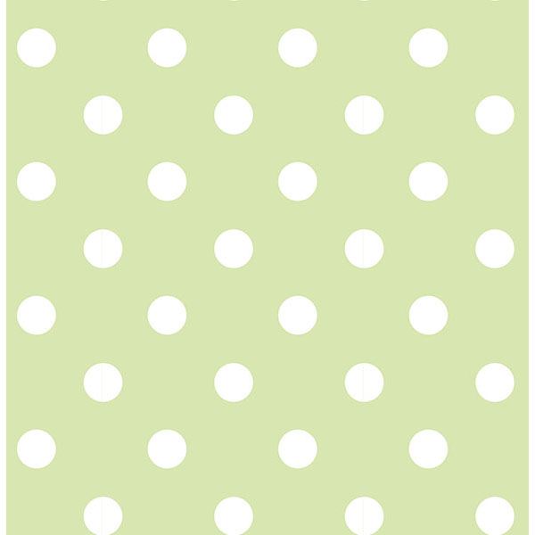 Green Dottie Peel And Stick Wallpaper | NUW1429