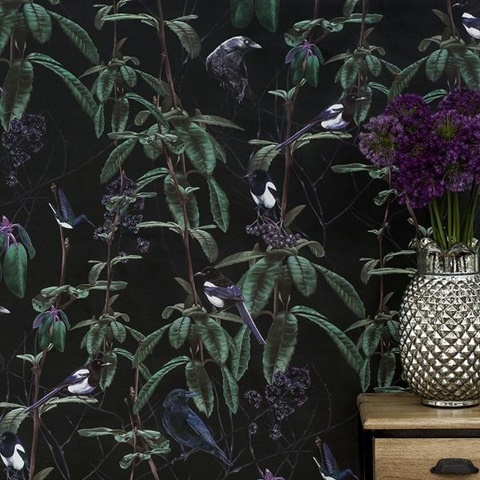 Folia Dark Wallpaper