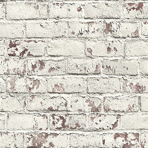 Aged Variegated Brick Wallpaper for Walls