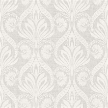 Anchor Point Fog Damask Wallpaper