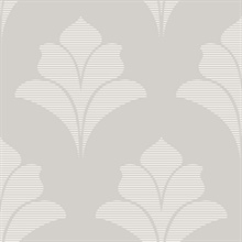 Aztlan Shadow Modern Damask Wallpaper