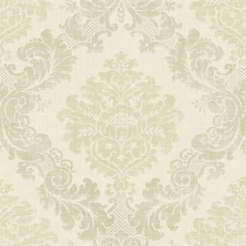 Beige Willow Damask