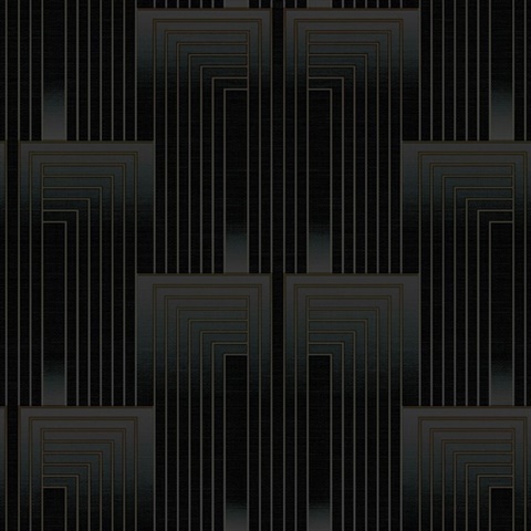 Black Vanishing Gradient Foil Wallpaper