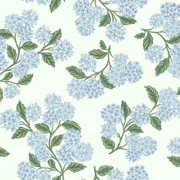 blue and white flower wallpaper