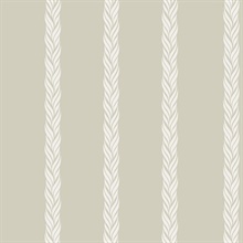 Braided Stripe Beige Wallpaper