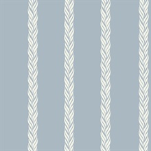 Braided Stripe Sky Blue Wallpaper