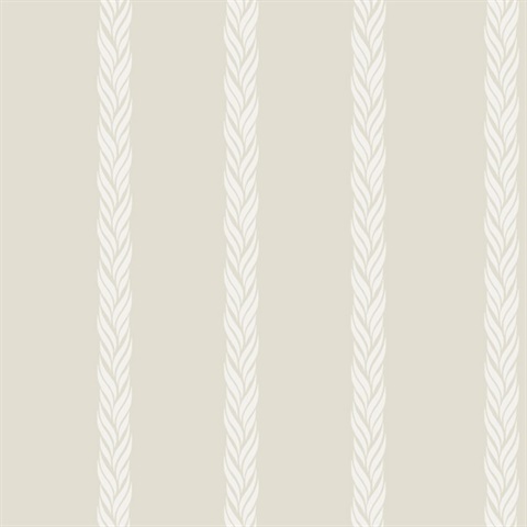 Braided Stripe Tan Wallpaper