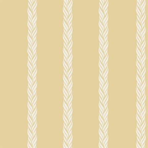 Braided Stripe Yellow Wallpaper