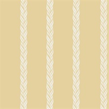 Braided Stripe Yellow Wallpaper