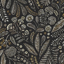 Briar Black Floral Wallpaper