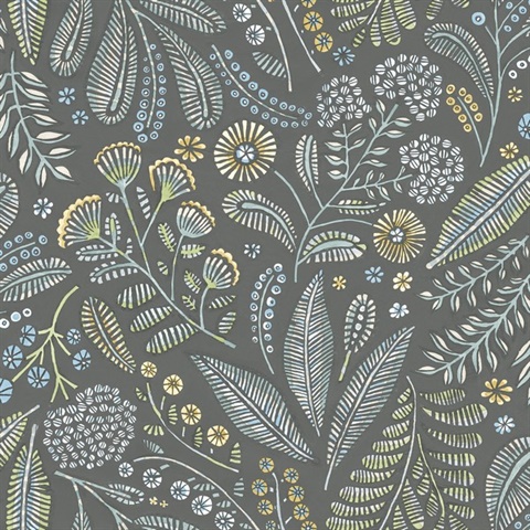 Briar Grey Floral Wallpaper