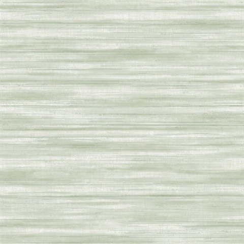 Brushed Linen Green Faux Canvas Wallpaper