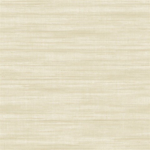 Brushed Linen Ivory Faux Canvas Wallpaper