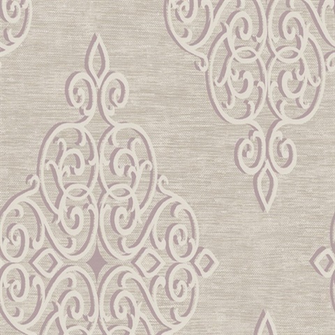 Burgundy Damask